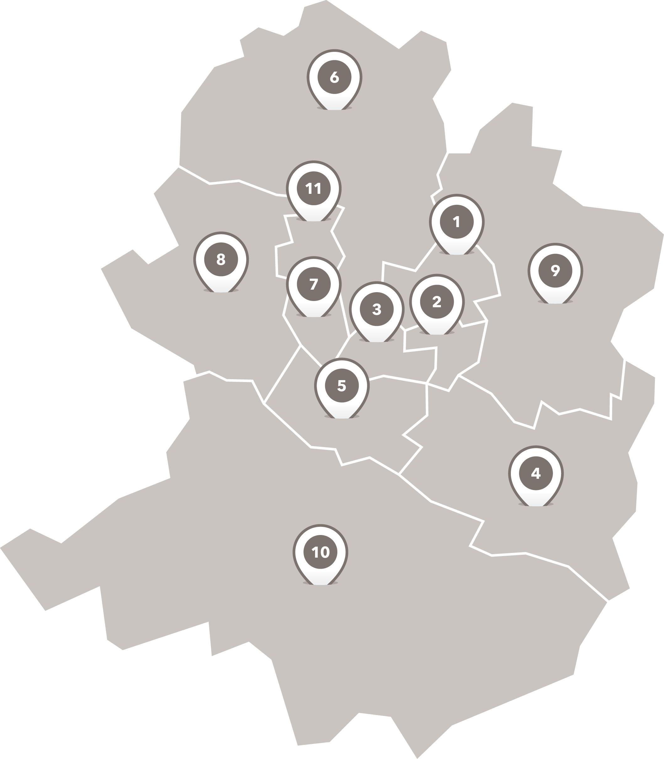 Wahlbezirke der Freien Scholle