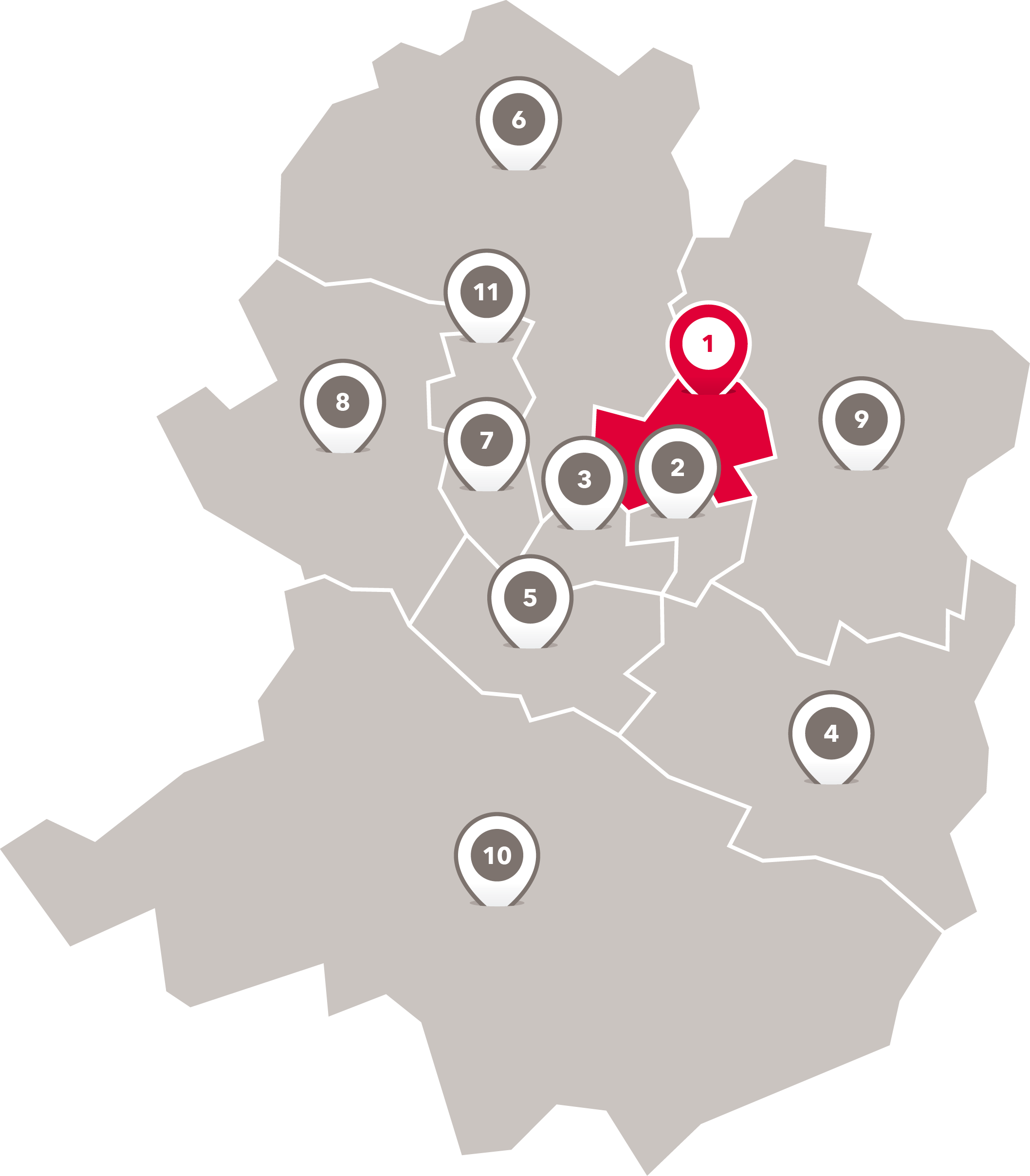 Wahlbezirke der Freien Scholle