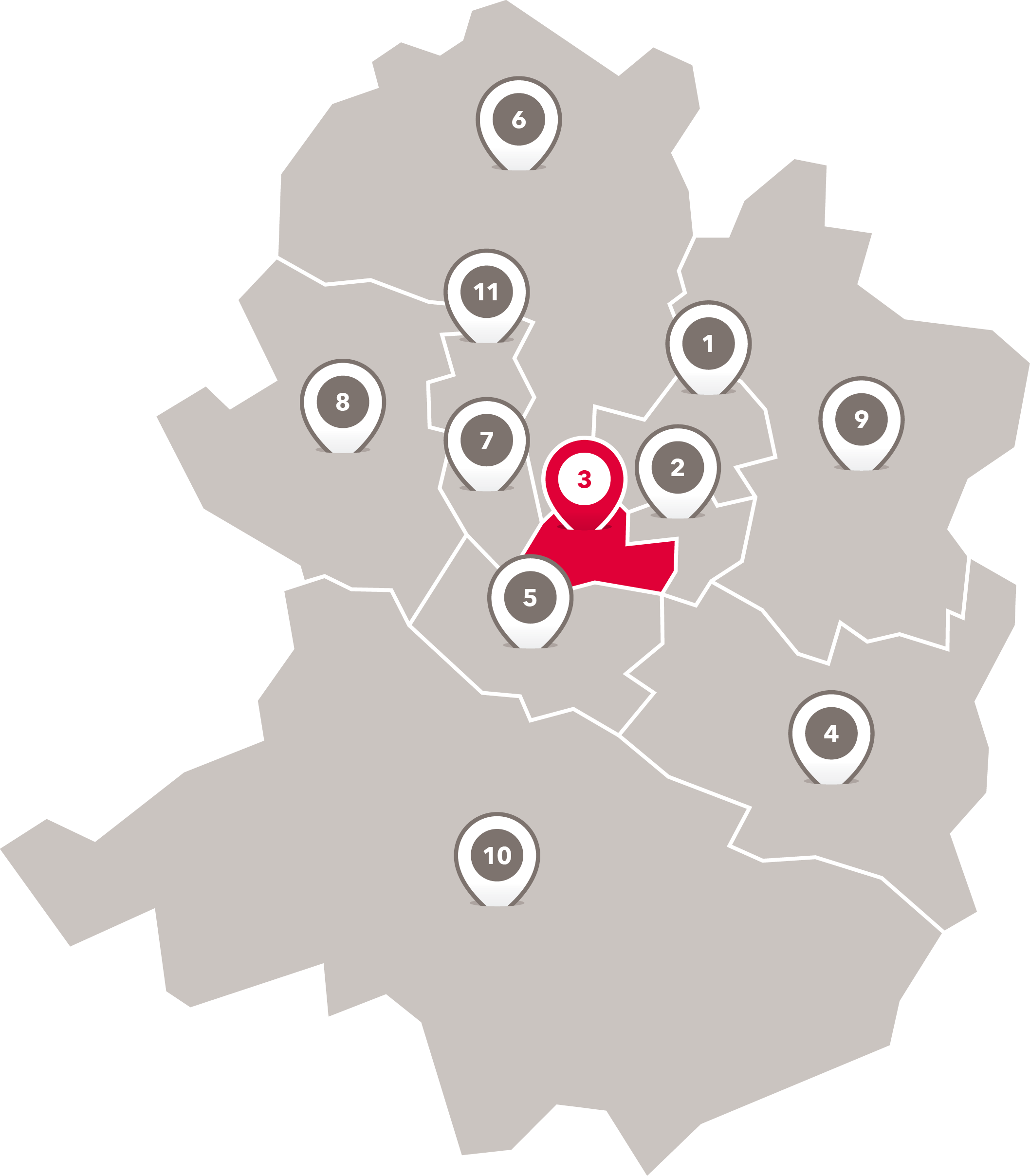 Wahlbezirke der Freien Scholle
