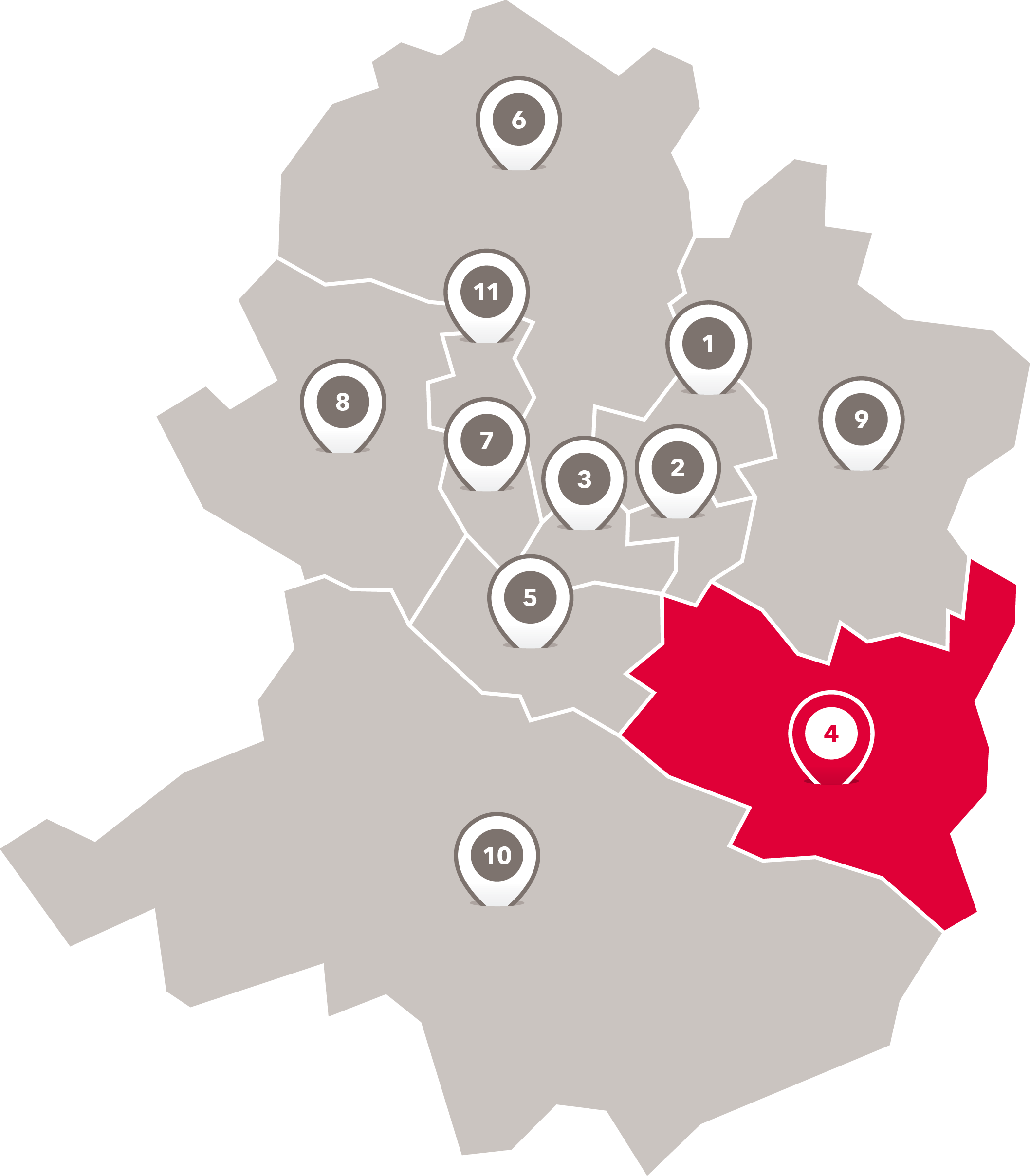 Wahlbezirke der Freien Scholle