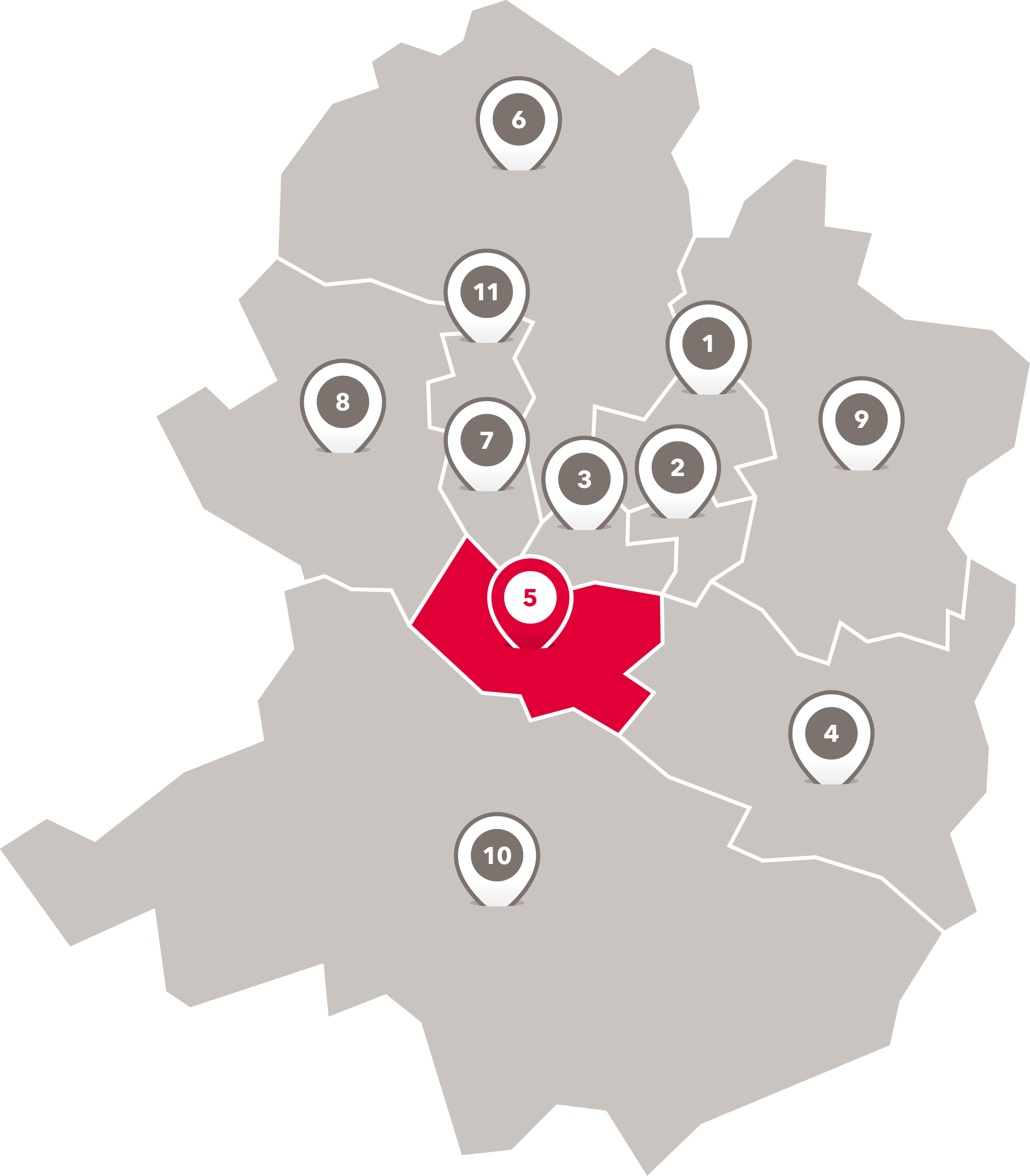Wahlbezirke der Freien Scholle