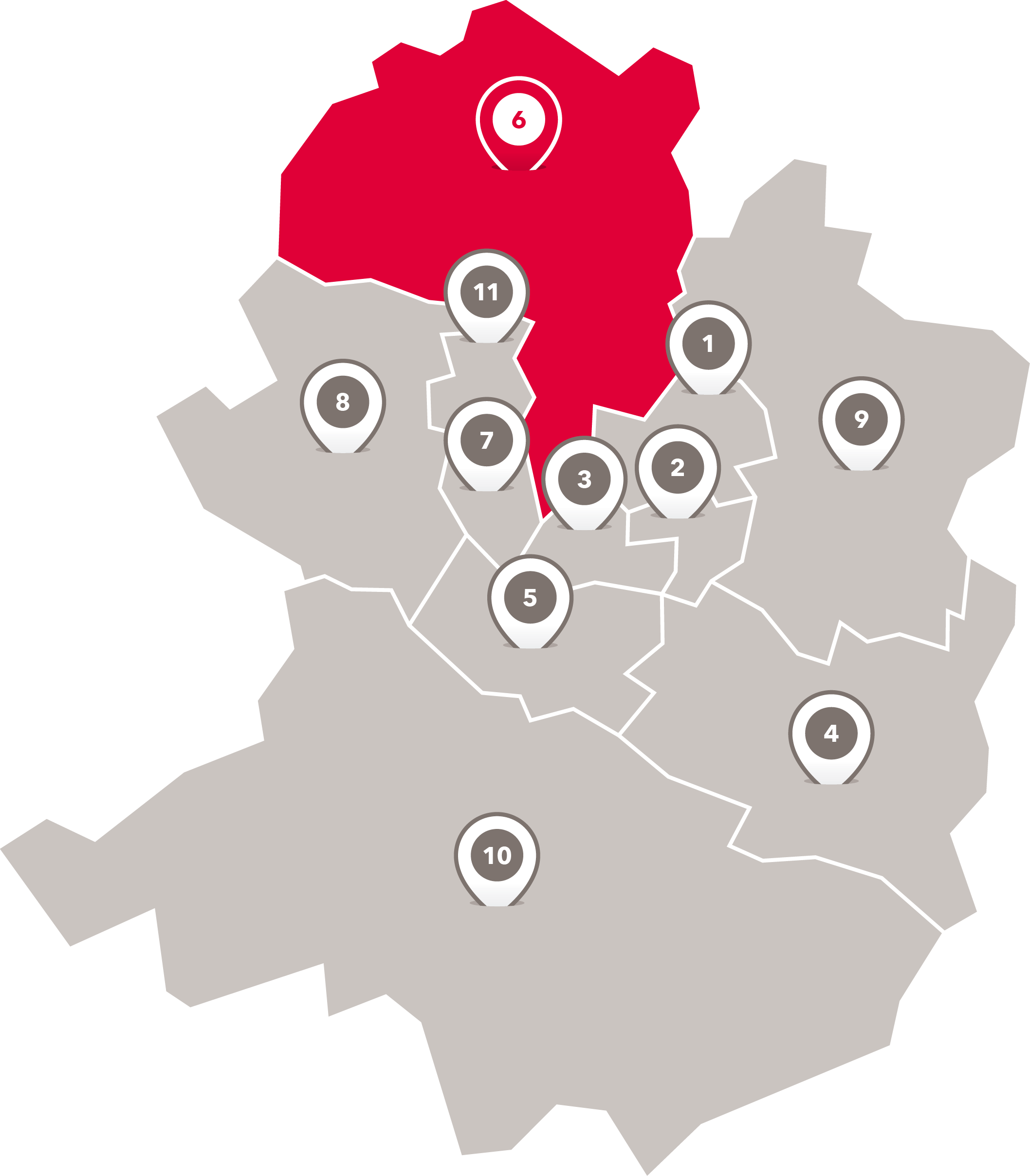 Wahlbezirke der Freien Scholle