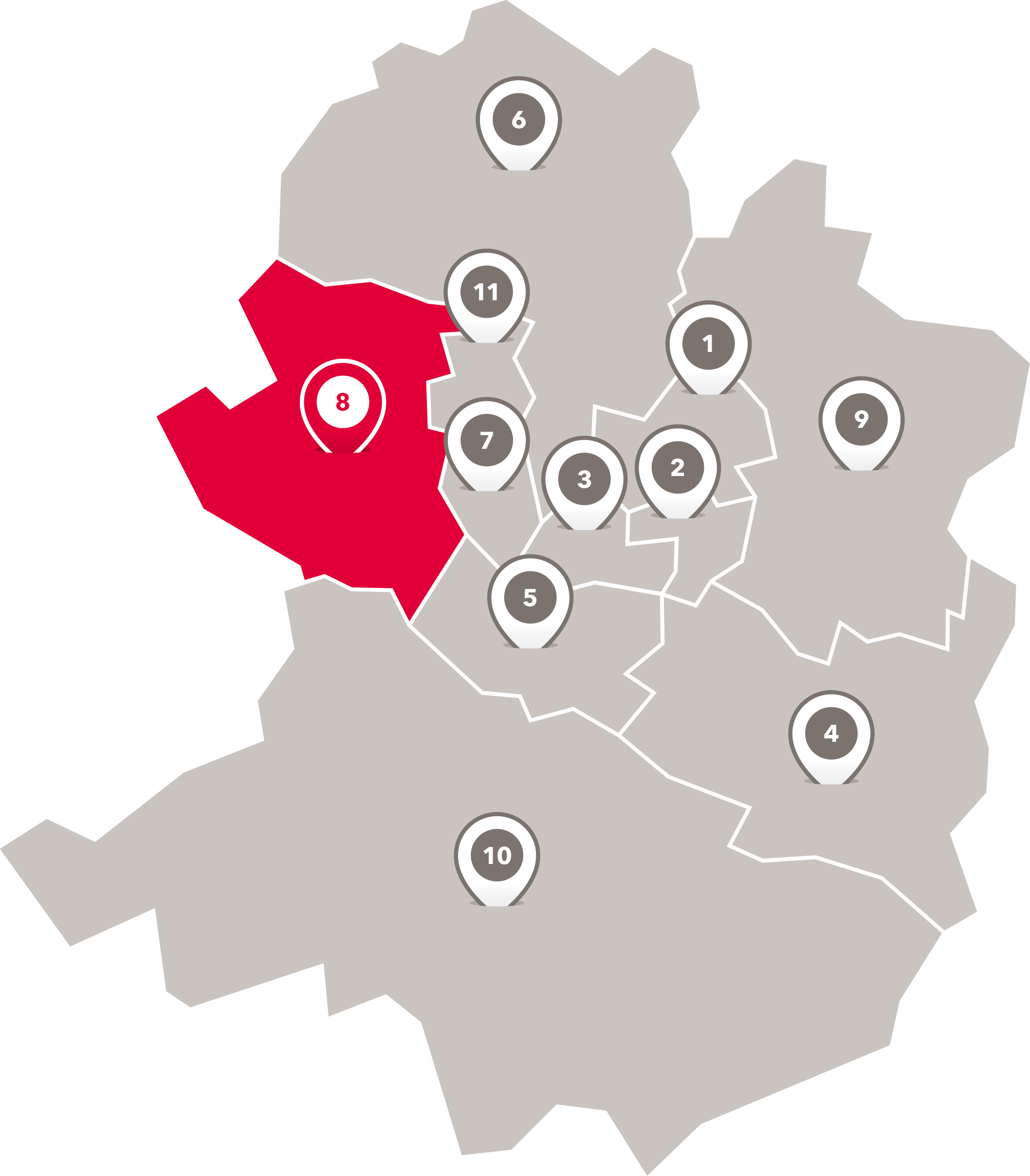 Wahlbezirke der Freien Scholle