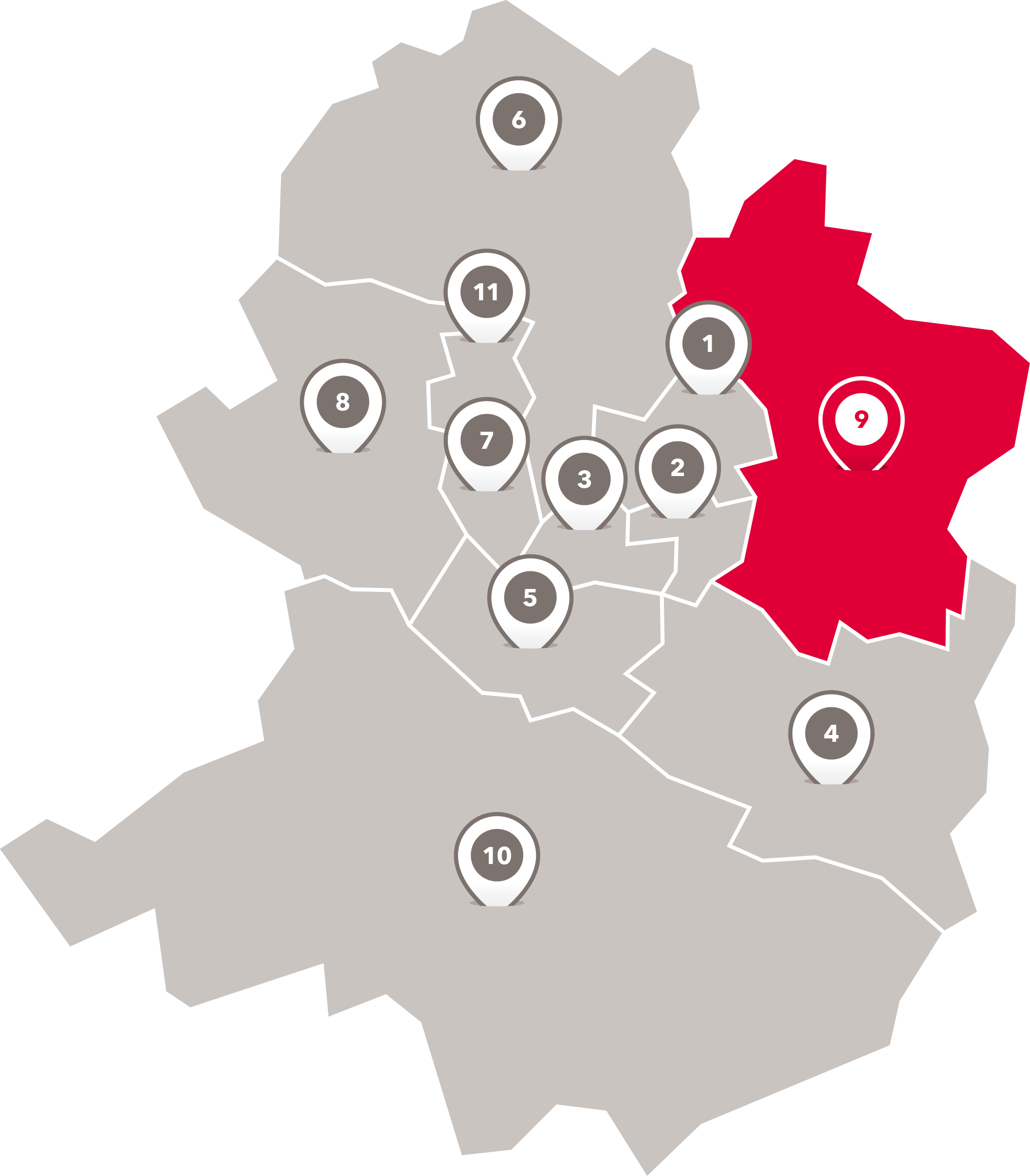 Wahlbezirke der Freien Scholle