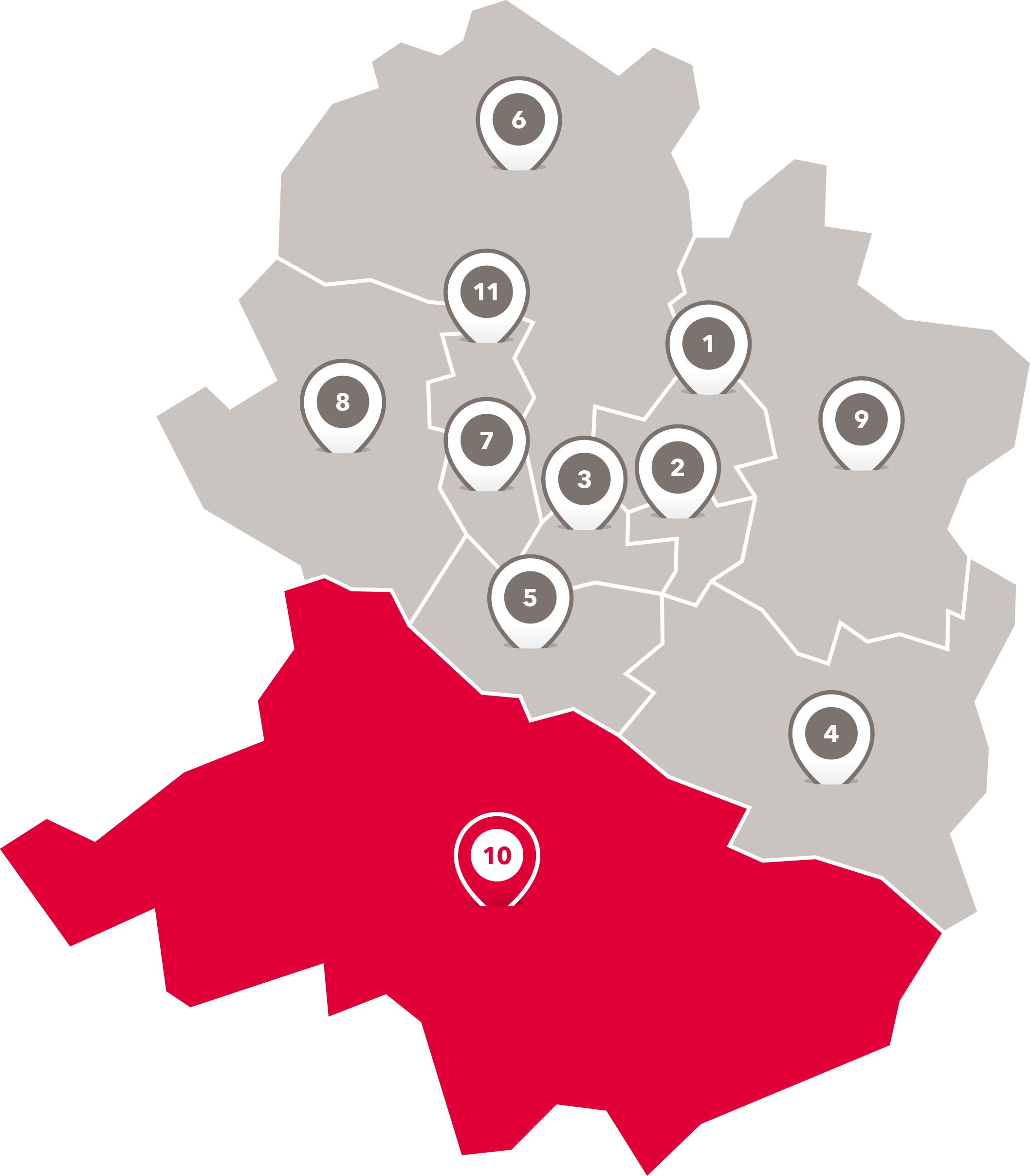 Wahlbezirke der Freien Scholle