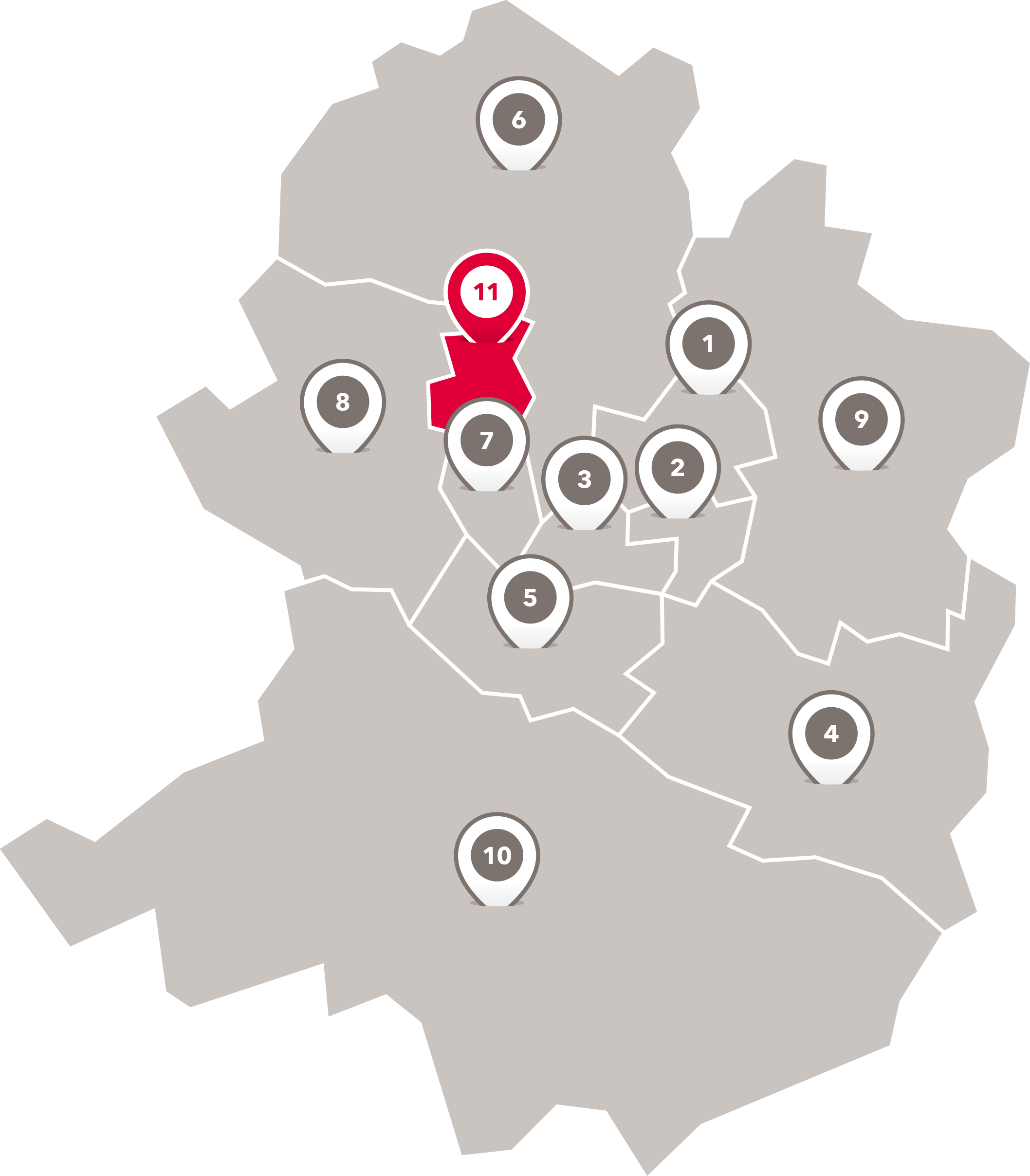 Wahlbezirke der Freien Scholle